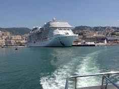 In the port of Genoa