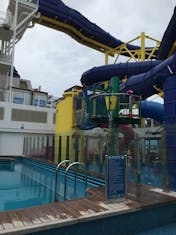 One of two water slides!