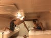 Boys in there bunks. 