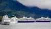 Port of Ketchikan with 4 ships in port