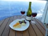 Cheese and wine on Balcony