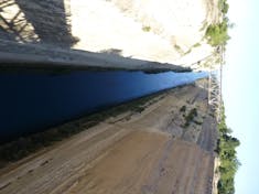 Piraeus (Athens), Greece - Corinth Canal from above