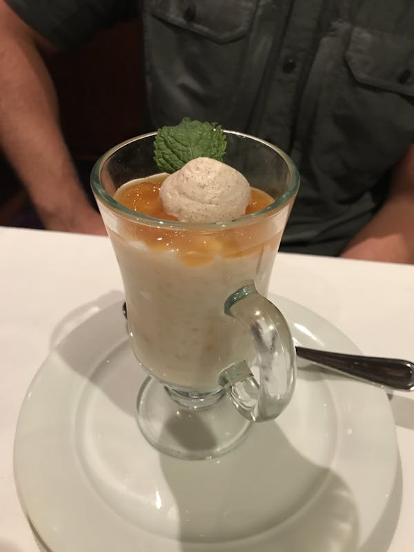 Apricot rice pudding dessert - Norwegian Pearl