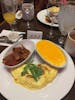 Sea day brunch: everyday for me was omelette, bacon, cheese grits and mimosas!