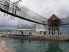 Dolphin pool with Aviary walkway above.