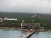 Costa Maya dock area and shopping. Water park in back.