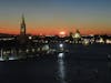 Departing Venice at sunset