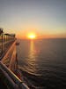 A beautiful sunset at sea