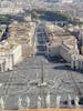 View from the top of the dome in the Vatican 