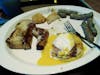 Eggs Benedict, French Toast, Sausage links & hashbrowns