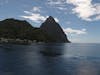 The Pitons from the Spanish Galleon