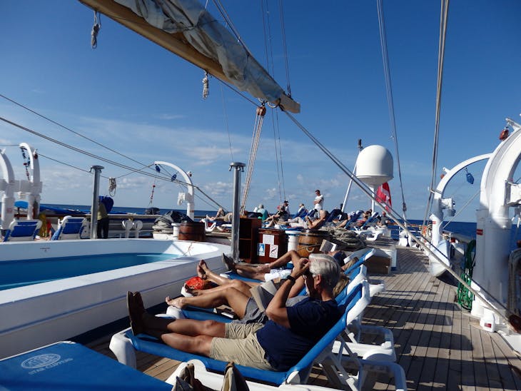 Sun Deck while sailing - Star Flyer