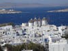 View of Mykonos with 5 windmills