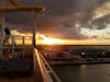 Sunset as we sail from Port Canaveral