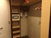 closet shelves and safe