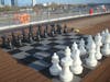 Chess game on top deck,