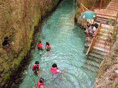 Cozumel, Mexico - Underground river swim at Xcaret, Cozumel