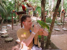 Cozumel, Mexico - Xcaret, Cozumel - when the bird likes you!