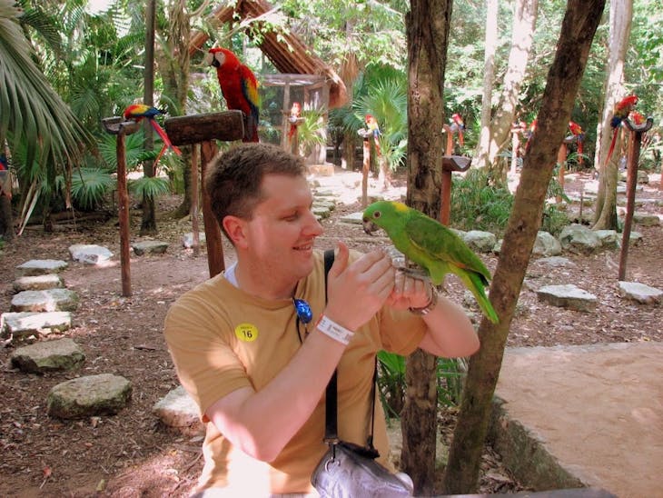 Cozumel, Mexico - Xcaret, Cozumel - when the bird likes you!