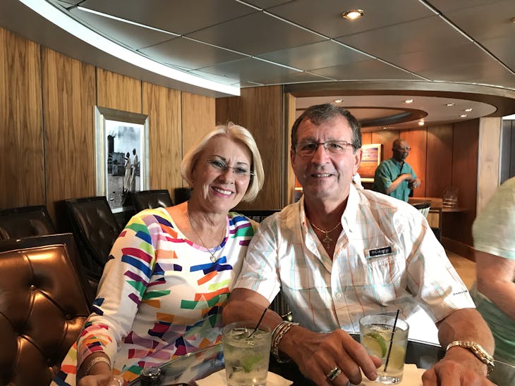 Chilling in the Diamond Lounge on the Oasis. - Oasis of the Seas
