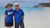 Nathan and Terri enjoying  Darkwood Beach on Antigua