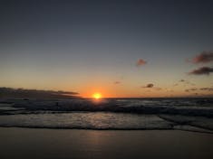Honolulu, Oahu - Sunset at Bonsai Pipeline