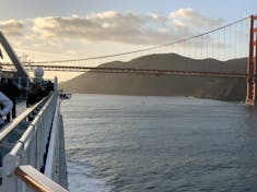 Beautiful view of the Golden Gate from her Starboard side...