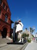 The statue of the famous photo Sailor Kiss