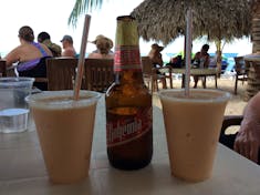 Cozumel, Mexico - Beer and papaya milk shake!!!!