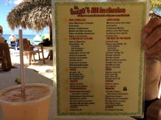 Cozumel, Mexico - All inclusive menu, price is $55.pp pp.