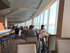 One of our favorite places on the ship in the morning, the Windjammer. Have breakfast and look over the beautiful ocean.
