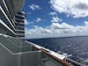 View from 9250 extended balcony, looking towards front of ship