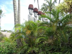 Honolulu, Oahu - Easter Island exhibit at Polynesian Cultural Center