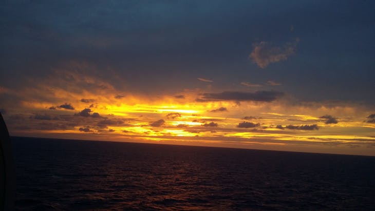 The most amazing sunrise and sunset I have seen in my life - MSC Seaside