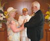 Renewal of our wedding vows officiated by Captain Inger Klein Thorhauge