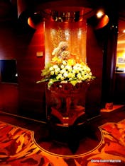 One of 300 floral arrangement around the ship