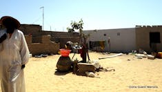 Dakar, Senegal - Outdoor center cooking area in Falani Village