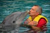 Kissing the dolphin