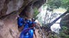 The LONG trek to begin cave tubing