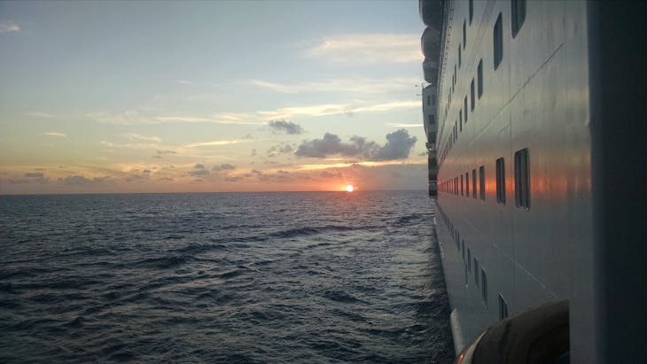 Sunset from the balcony - Carnival Elation