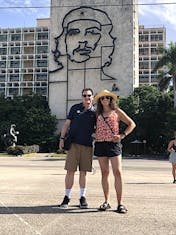 Standing in Revolution Square, Havana