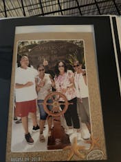 Family vacation photo on Half Moon Cay
