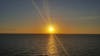 View of the sunset while leaving Cozumel