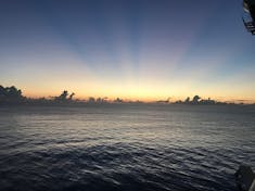 Sunrise over Coco Cay