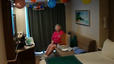 Wifes birthday celebration. NCL decorrated the room while we were out.