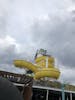 One of the two water slides onboard.