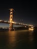 About to pass under the Golden Gate Bridge at 0600