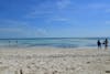 The sea blends with the sky in Cocoa Cay. 