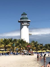 The lighthouse at Harvest Caye