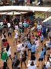 Dancing on lido with cruise director